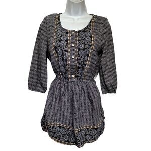 illa illa long sleeve paisley romper Size S